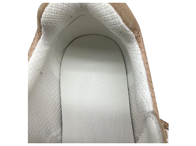Autre Marque Baskets Dior C'est Fringe en daim beige Imprimé python - vue 9