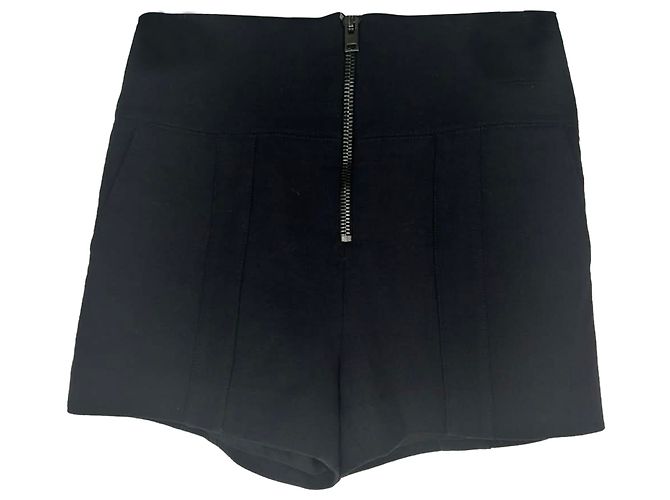 Jasmine Di Milo Mini Shorts aus schwarzer Wolle - Ansicht 2