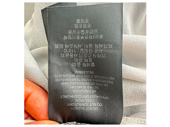 Robe midi à manches longues imprimée Burberry Prorsum en soie multicolore - vue 12