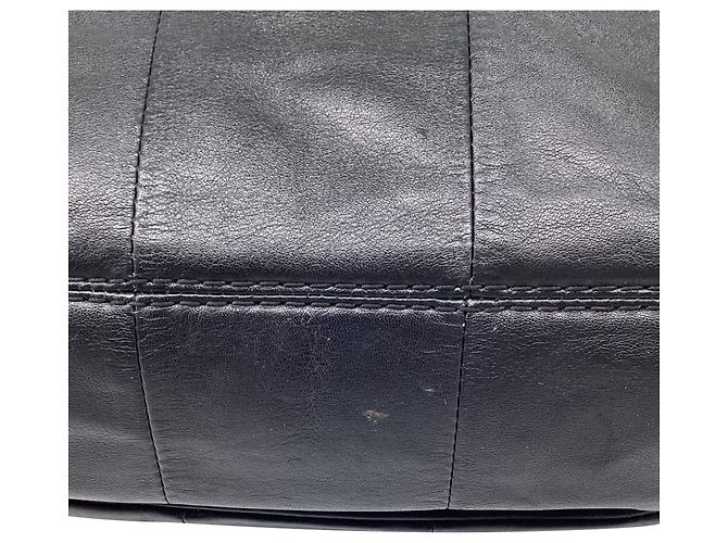 Borsa Satchel Coach Kristen con doppia zip in pelle nera Nero - vista 14