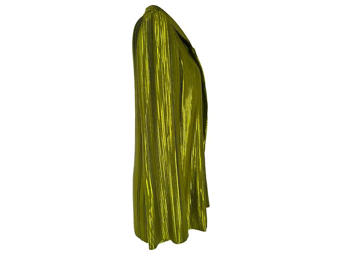 Autre Marque Blazer plissettato Galvan Nuage in poliestere verde - vista 2