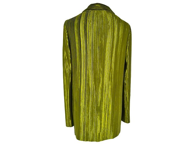 Autre Marque Blazer plissettato Galvan Nuage in poliestere verde - vista 3