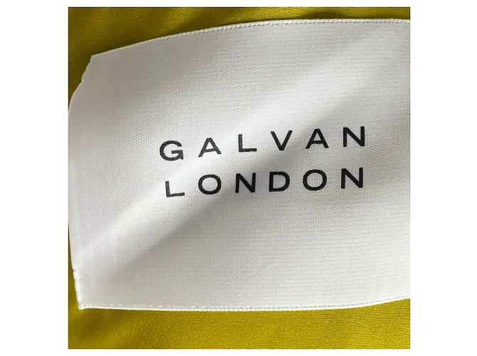 Autre Marque Blazer plissettato Galvan Nuage in poliestere verde - vista 4