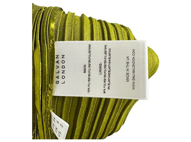 Autre Marque Blazer plissettato Galvan Nuage in poliestere verde - vista 6