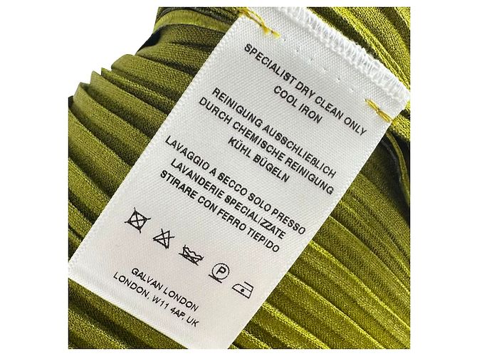 Autre Marque Blazer plissettato Galvan Nuage in poliestere verde - vista 7