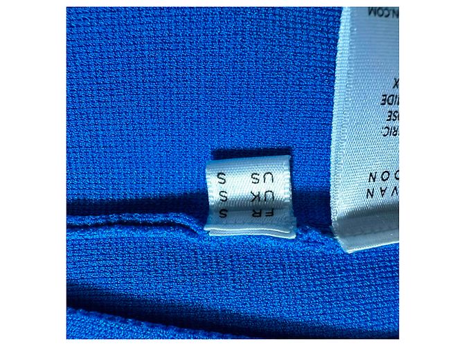 Autre Marque Abito midi Kali Cutout Galvan London in viscosa blu - vista 5
