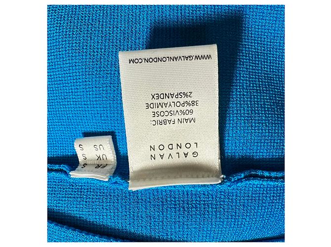 Autre Marque Abito midi Kali Cutout Galvan London in viscosa blu - vista 6