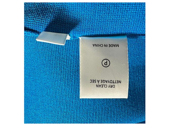 Autre Marque Abito midi Kali Cutout Galvan London in viscosa blu - vista 7