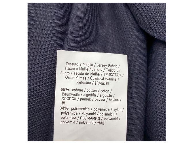 Max Mara Vestido Midi com decote em V MaxMara Leisure em algodão azul marinho - vista 5