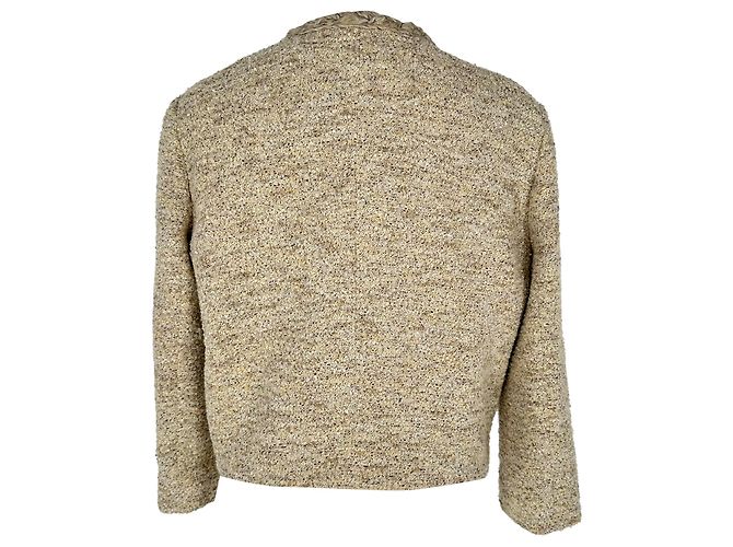 Isabel Marant Gwendoline Tweed-Blazer in beige Baumwolle - Ansicht 3