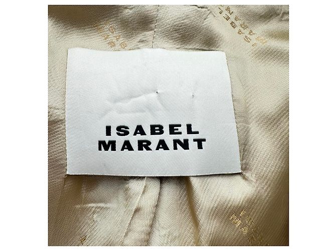 Isabel Marant Gwendoline Tweed-Blazer in beige Baumwolle - Ansicht 5