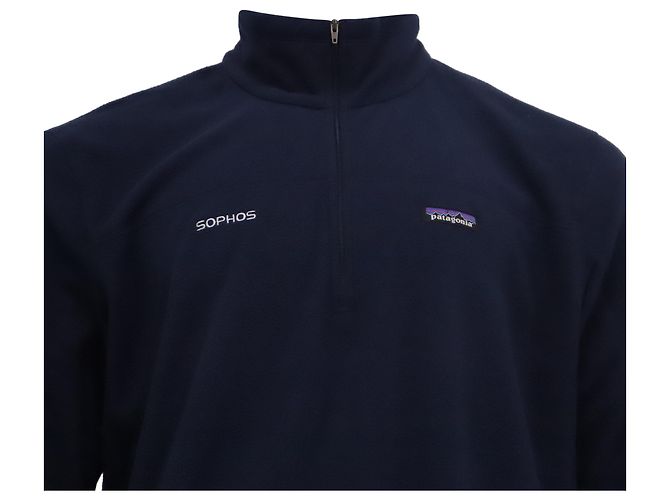 Autre Marque Pullover con zip 1/4 Patagonia Navy in poliestere blu - vista 2
