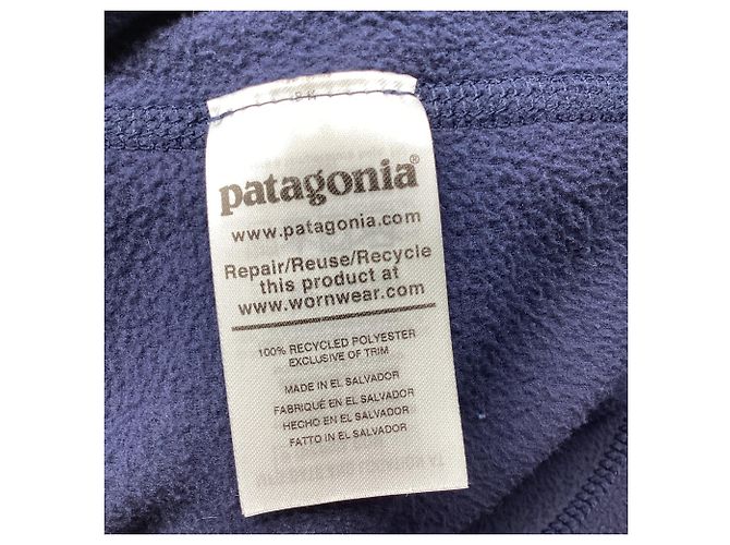 Autre Marque Pullover con zip 1/4 Patagonia Navy in poliestere blu - vista 6