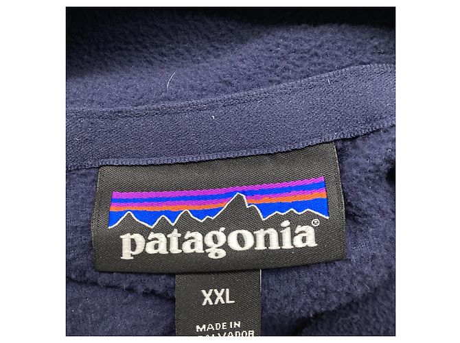 Autre Marque Pullover con zip 1/4 Patagonia Navy in poliestere blu - vista 7