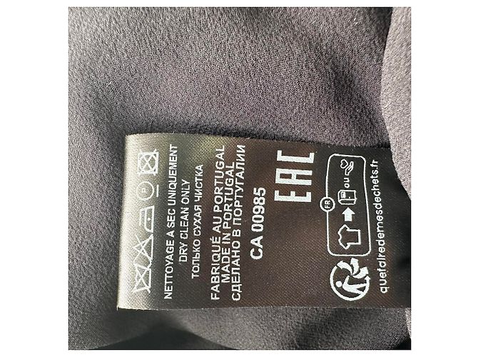 Abito mini Isabel Marant Usmara Metallic in viscosa nera Nero - vista 10