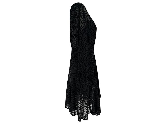 Abito mini Isabel Marant Usmara Metallic in viscosa nera Nero - vista 2