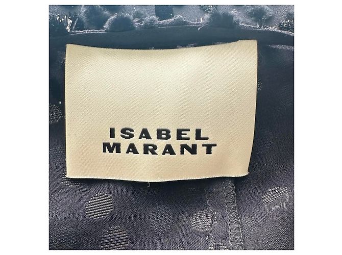 Abito mini Isabel Marant Usmara Metallic in viscosa nera Nero - vista 5