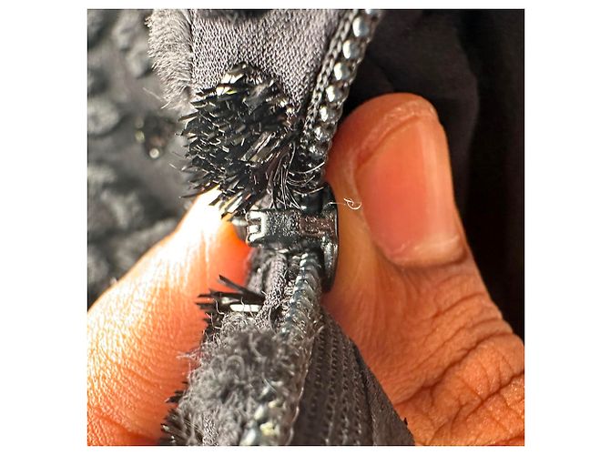 Abito mini Isabel Marant Usmara Metallic in viscosa nera Nero - vista 7