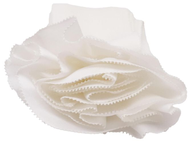 Lenço Floral Zimmermann em viscose marfim Branco Cru - vista 2