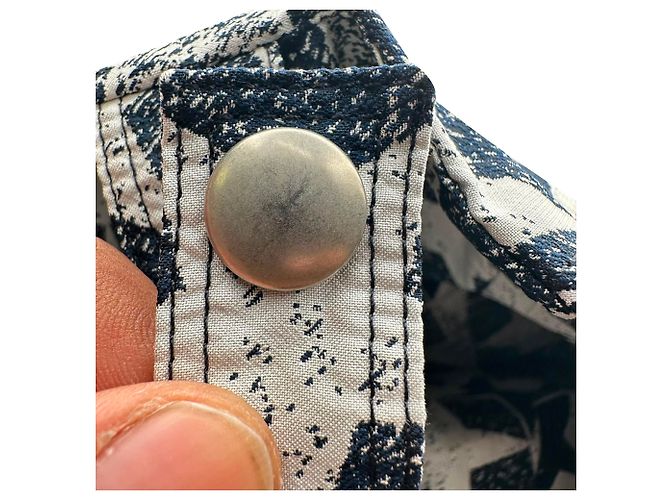 Casaco Anorak com Capuz Dior Motif Estrela em Poliéster Azul Marinho - vista 11
