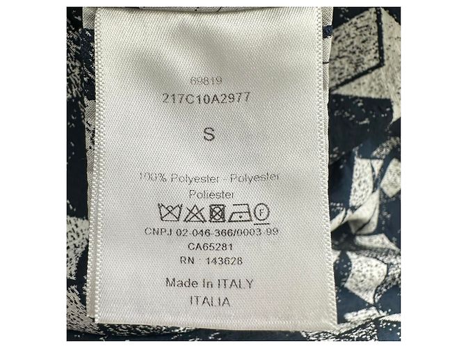 Casaco Anorak com Capuz Dior Motif Estrela em Poliéster Azul Marinho - vista 12