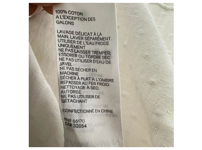 Vestido midi de manga curta com acabamento em renda Zimmermann em algodão branco Cru - vista 4