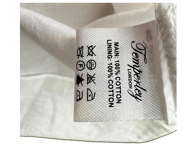 Mini abito ricamato Temperley London in cotone bianco - vista 6