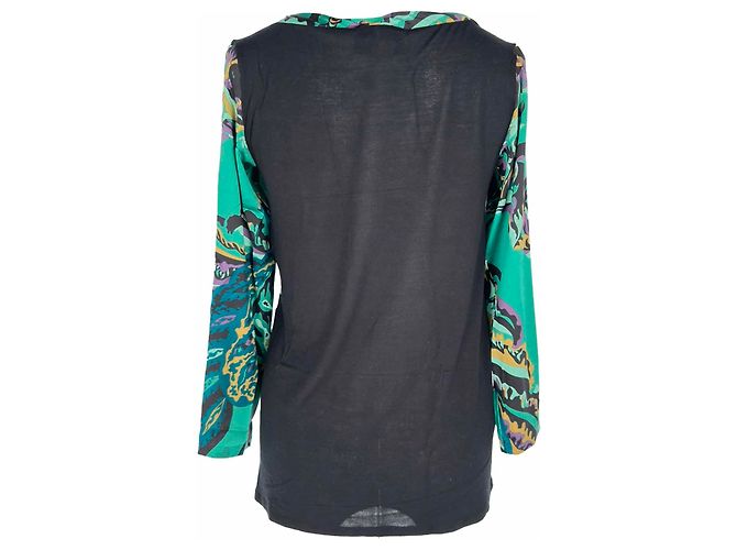 Blusa Emilio Pucci con stampa paisley in seta multicolore - vista 3