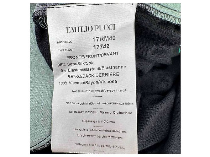 Blusa Emilio Pucci con stampa paisley in seta multicolore - vista 6