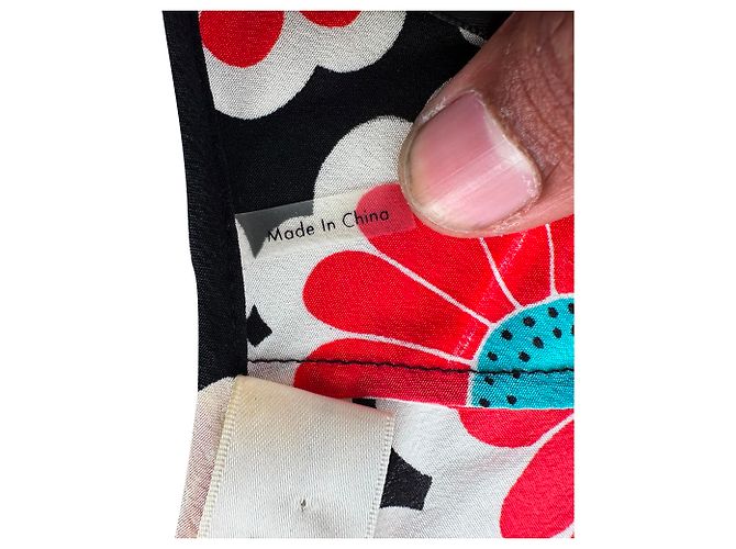 Abito kimono da spiaggia stampato Diane Von Furstenberg in seta multicolore - vista 5