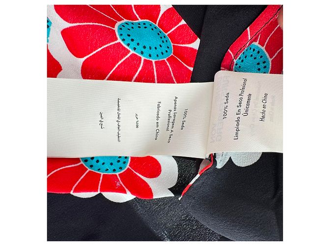 Abito kimono da spiaggia stampato Diane Von Furstenberg in seta multicolore - vista 8