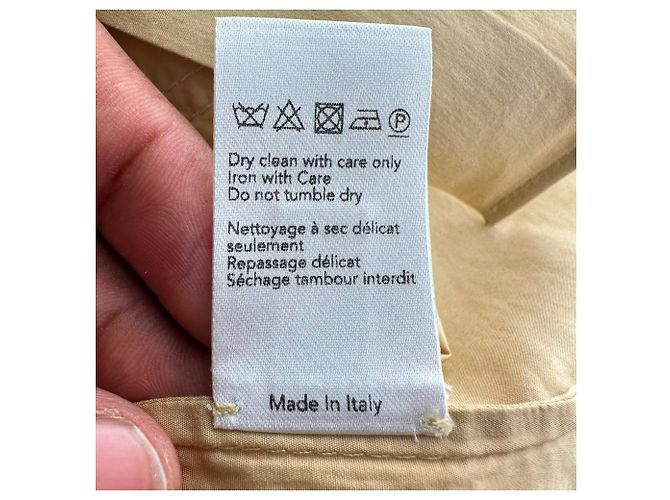 Chemise à boutons Joseph à poches multiples en coton jaune - vue 8