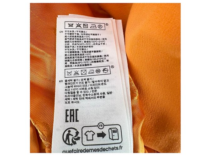 Blazer de botonadura sencilla Maje en algodón naranja - vista 10