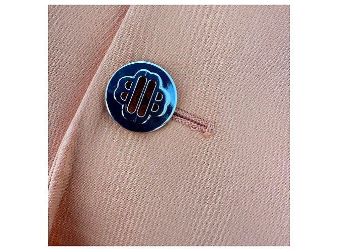 Blazer de botonadura sencilla Maje en algodón naranja - vista 5