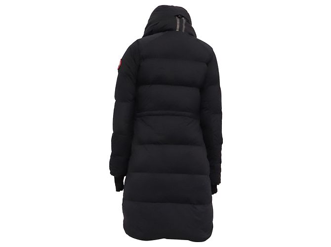 Canada Goose Alliston Quilted Down Coat in Black Polyamide - view 4
