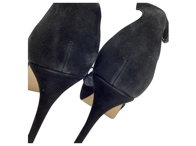 Décolleté con plateau Michael Kors Jordyn in camoscio nero - vista 11