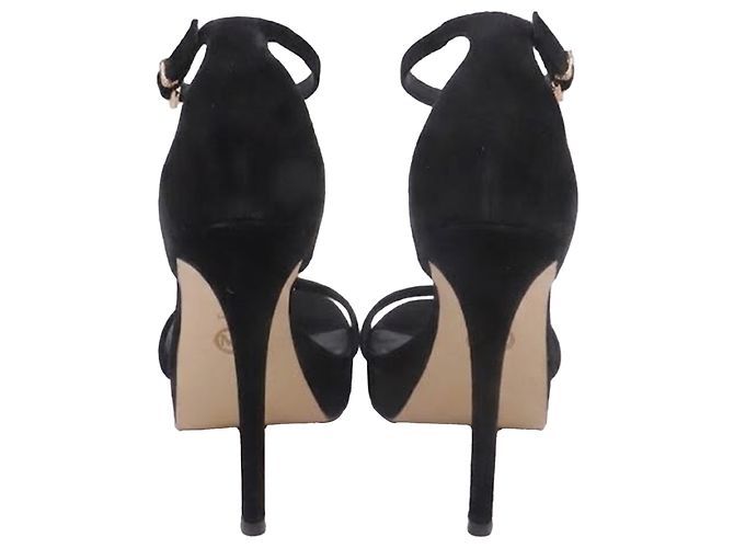 Décolleté con plateau Michael Kors Jordyn in camoscio nero - vista 5