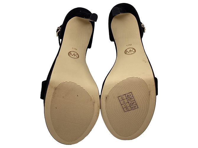 Décolleté con plateau Michael Kors Jordyn in camoscio nero - vista 8