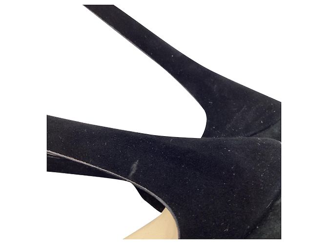 Décolleté con plateau Michael Kors Jordyn in camoscio nero - vista 9