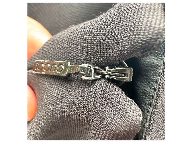 Mini abito Gucci in lana nera con perle sintetiche Nero - vista 7