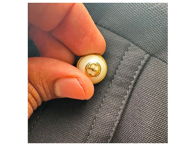 Mini abito Gucci in lana nera con perle sintetiche Nero - vista 9