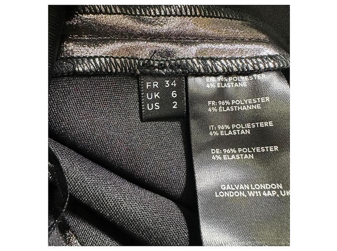 Autre Marque Galvan London gerade geschnittene Hose aus metallic-silbernem Polyester Metallisch - Ansicht 7