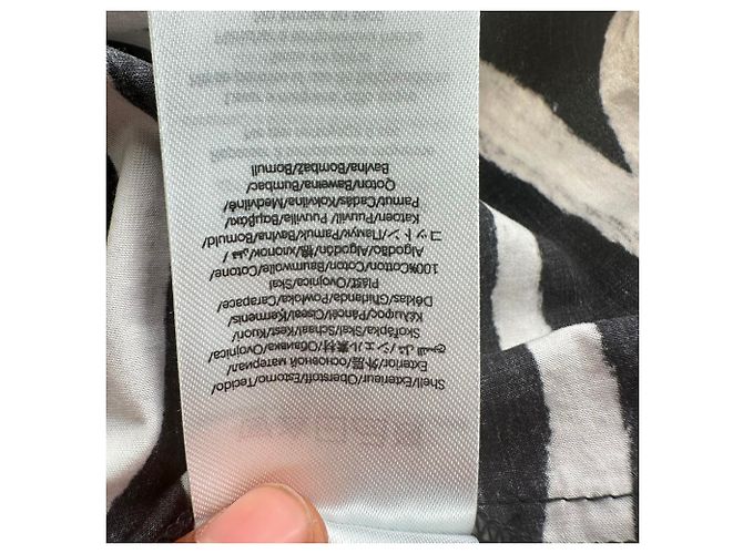 Camicia a maniche lunghe Farm Rio con stampa zebra in cotone nero - vista 11