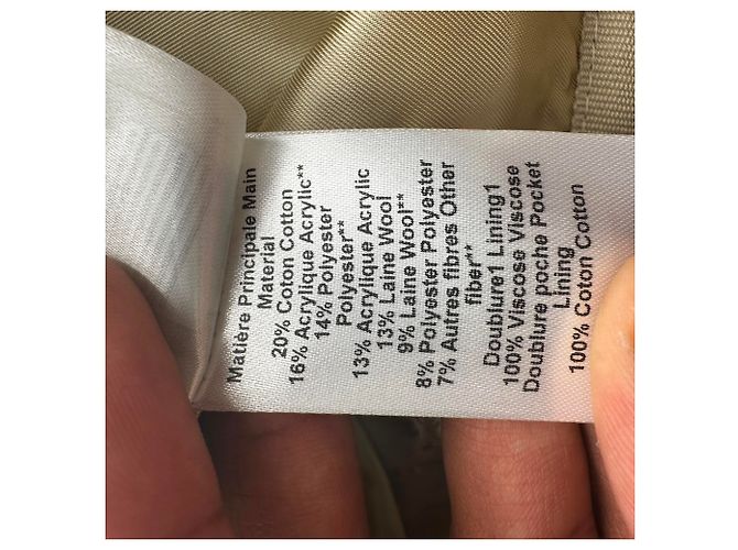 Mini saia de tweed Gleny Isabel Marant em algodão bege - vista 10