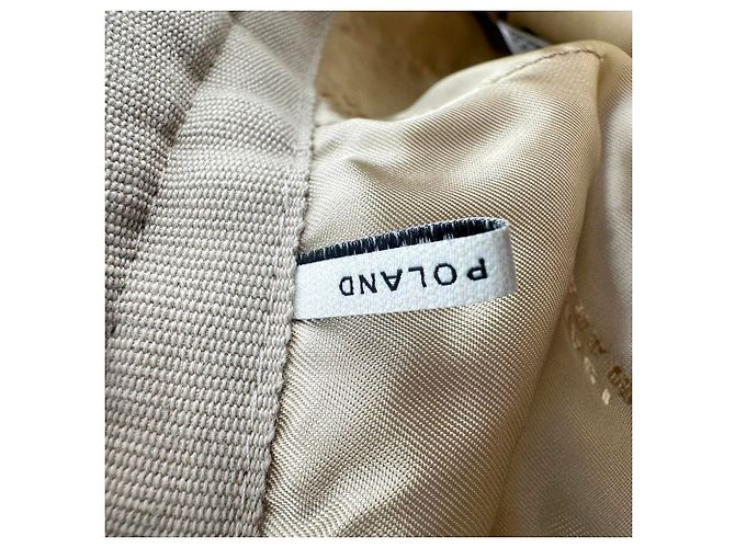 Mini saia de tweed Gleny Isabel Marant em algodão bege - vista 5