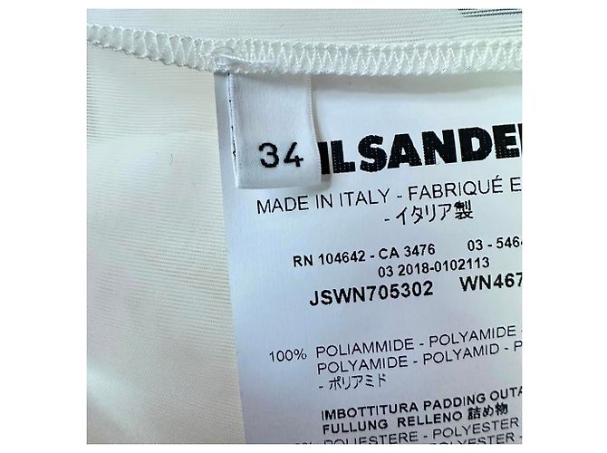 Blusa de manga larga Jil Sander en poliamida ecru Blanco Crudo - vista 5