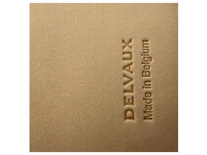 Pochette Delvaux en cuir texturé noir - vue 4