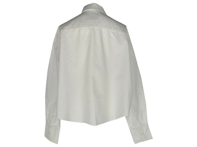 Camisa cropped Ami de Coeur em algodão branco Cru - vista 2