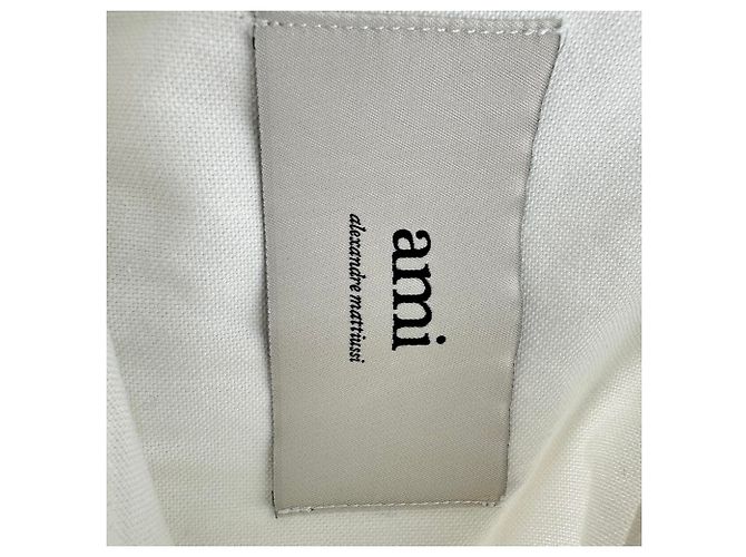Camisa cropped Ami de Coeur em algodão branco Cru - vista 6