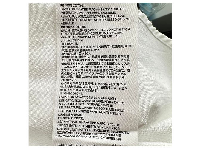 Camisa cropped Ami de Coeur em algodão branco Cru - vista 9